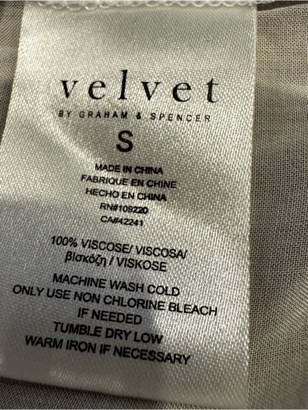 NEW VELVET BY GRAHAM & SPENCER Samantha White Viscose Popover Ruffle Trim Sz‎ S - Picture 10 of 14